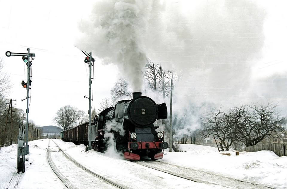 Zagórz - Łupków 1.02.2000. Fot. Łukasz Alczewski.